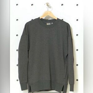NWT Zella charcoal grey crewneck sweatshirt Size XL
